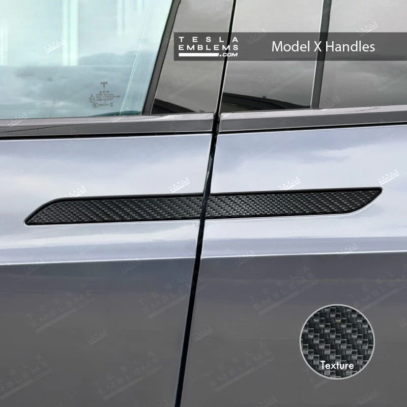 3M Carbon Fiber Tesla Door Handle Decals (4pcs) - Image 5